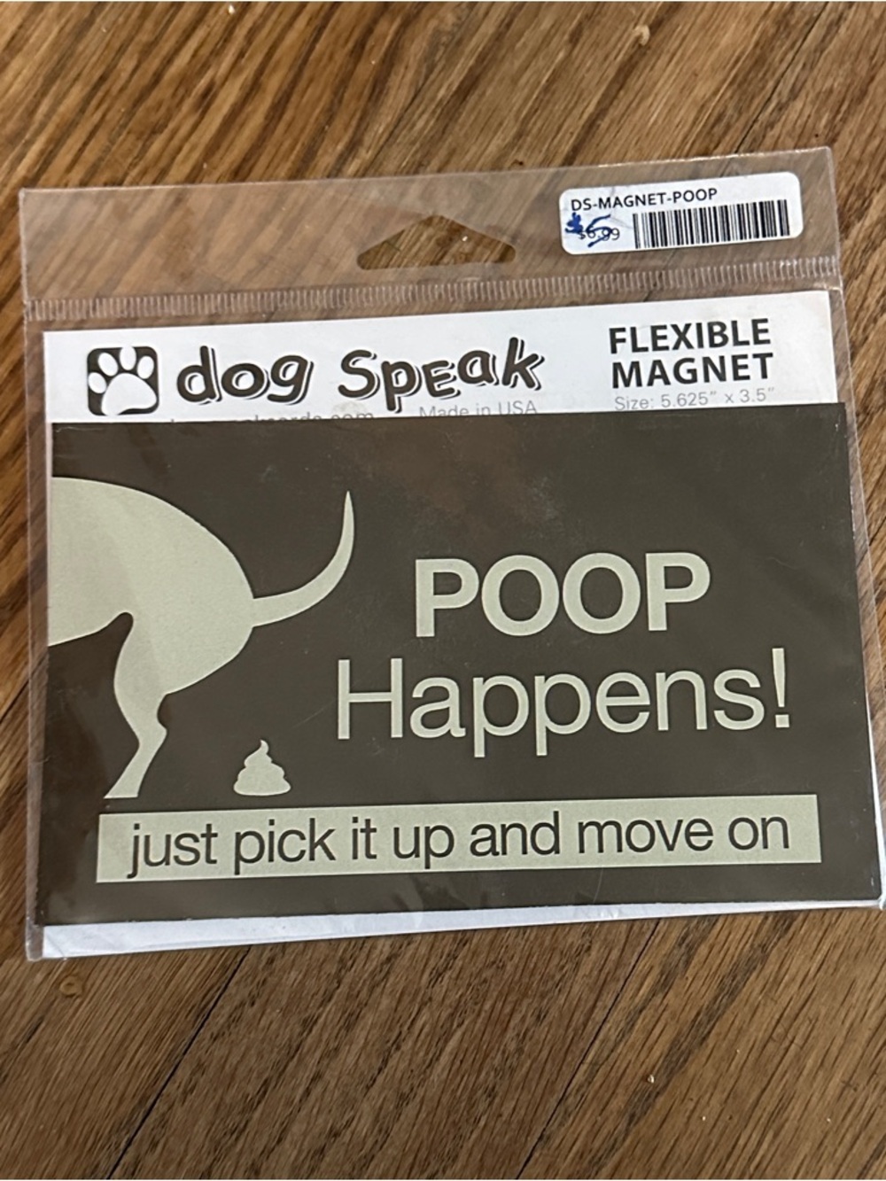 "POOP Happens!" Flexible Magnet - Brown